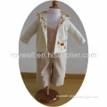 100% Cotton Long Sleeve Children Clothing Coat And Suspenders 